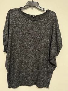 Quince Damen anthrazit fließende Strick Kurzarm Bluse Größe Medium - Bild 1 von 4