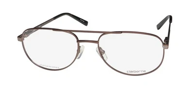 NUEVOS ANTEOJOS LIZ CLAIBORNE CB250 MARRÓN BORDE COMPLETO 56-18-145 4 PULGADAS PILOTO PARA HOMBRE METAL Foto 1 de 4