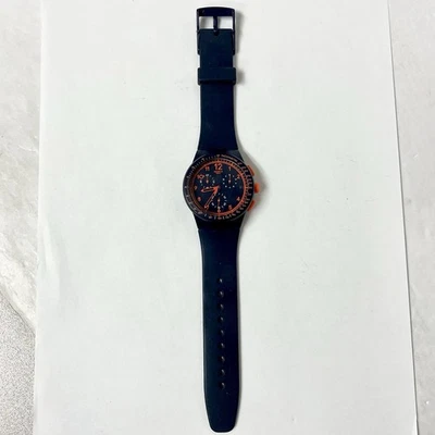 Reloj Pulsera Swatch Azul Naranja SR936SW Cronógrafo Probado Foto 1 de 4
