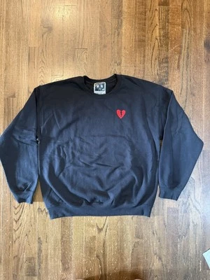 Riot Society Bordado Corazón Roto Negro Cuello Redondo Talla L Foto 1 de 4