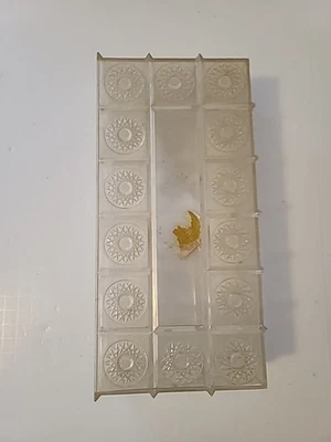 Contenedor Kleenex soporte de pañuelos de plástico acrílico transparente vintage MCM 70s Foto 1 de 3