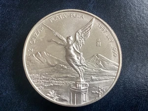 2 OZ / UNZEN 999 SILBER - MEXIKO LIBERTAD LADY 1997 - SILBERMÜNZE  - Bild 1 von 4