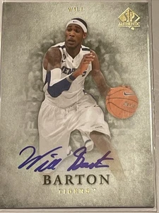 2012-13 SP Authentic Will Barton Auto Rookie RC #36 Memphis Tigers Basketball - Bild 1 von 1