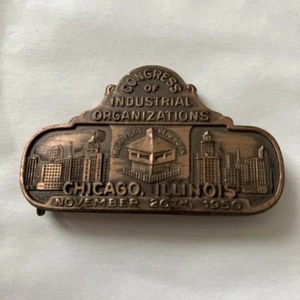 Kongress der Industrieorganisationen Chicago Illinois 20. November 1950 Pin - Bild 1 von 5