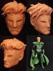 DC McFarlane Green Lantern Kyle Rayner Head Sculpt White Model No Figure - Picture 1 of 2