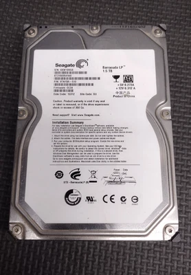 SEAGATE Barracuda LP 3.5" Hard Drive Sata HDD 1.5TB (9TN15R-510) - Image 1 of 4
