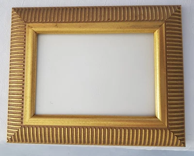 CADRE BOIS DORE NERVURE STYLE MONTPARNASSE - Photo 1/3