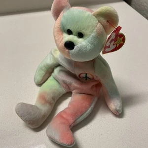 Ty Beanie Baby: Peace Bear 1996 - Mehrfarbig - Bild 1 von 4