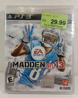 EA Sports Madden NFL 13 索尼 PlayStation 3 PS3 2013 全新工厂密封 — 第 1/3 张图片
