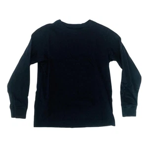B09-Lands End, 5/6Y, l/s cotton tee shirt (Navy Blue) - Picture 1 of 2
