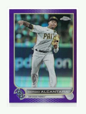 2022 Topps Chrome Update Series - Sergio Alcantara #USC162 Purple Refractor - Image 1 of 3