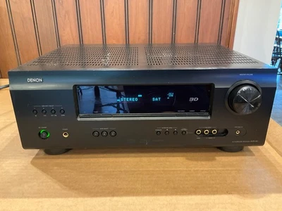Denon AV Receiver AVR-391 HDMI 5.1 Surround Amp 3D Stereo Home Theater - Tested! - Image 1 of 4