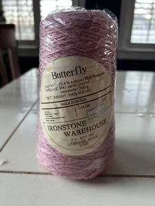 Ironstone Warehouse Butterfly Pink yarn, Cotton/rayon Blend, 250g Cone (546 Yds) - Picture 1 of 2