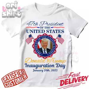 President Donald Trump Inauguration Day 2025 Memorabilia Uni T-Shirt - Bild 1 von 4