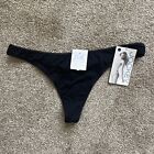NWT Women’s Jockey Black Thong Bikini Underwear. Size XL.