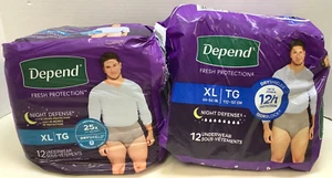 Depend Night Defense Adult Incontinence Underwear for Men, X-Large, 24Ct - Picture 1 of 3