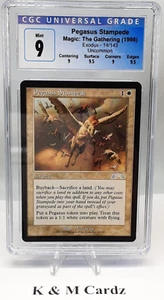 Pegasus Stampede - Exodus - MTG - Graded - CGC 9.0 - Picture 1 of 5