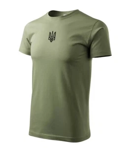 Ukraine Embroidered T-shirt,Ukraine Coat of Arms Shirt Embroidery, Zelensky. - Picture 1 of 29
