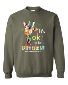 It's Ok To Be Different Sweatshirt, Autism Kids Sweatshirt, Autism Toddler - Picture 1 of 6