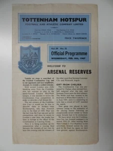 TOTTENHAM HOTSPUR v ARSENAL | 1966/1967 | RESERVES CUP SEMI-FINAL | 8 Feb 1967 - Picture 1 of 3