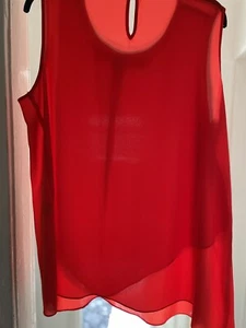 ROMAN Orange Sleeveless Beaded Top20 - Picture 1 of 6