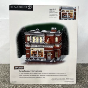 Dept 56 Harley Davidson City Dealership 59202 Christmas in the City Series w Box - Picture 1 of 24