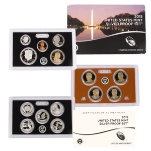 2015-S U.S. Silver Proof Set - Picture 1 of 2