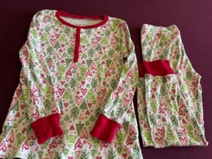 American Girl Hearts & Pine 2 Piece Holiday Christmas Pajamas Set Girls Size 7 - Picture 1 of 3
