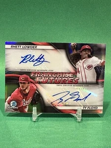 2023 BOWMAN CHROME DRAFT RHETT LOWDER TY FLOYD /99 DUAL AUTO FRANCHISE FUTURES - Picture 1 of 2