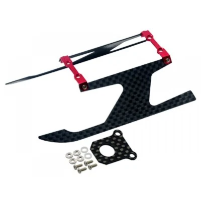 Microheli Aluminum/Carbon Fiber Landing Gear "I" Style (RED) - BLADE 130X - Image 1 of 2