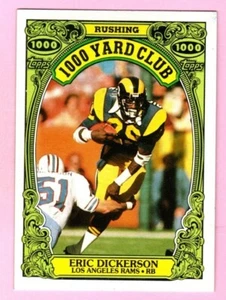 1986 Topps 1000 YARD CLUB Eric Dickerson #10 Los Angeles Rams - Picture 1 of 1