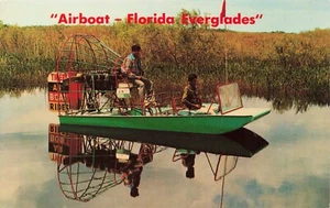 Airboat-Florida Everglades Vintage Chrome PC - Picture 1 of 2