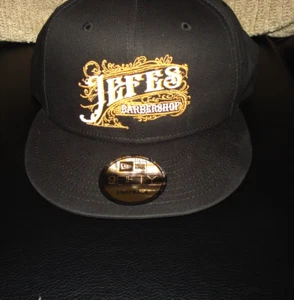 Jeffs Barbershop Mütze Kappe bestickt schwarz Druckknopflasche New Era Neu!!! - Bild 1 von 6