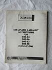 1977 Melroe Clark série 503 manuel d'instructions pour l'installation de la charrue à ciseaux