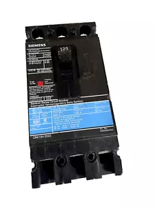 (1) NEW Siemens ED43B125 3p 480v 125a Circuit Breaker NEW - Picture 1 of 4
