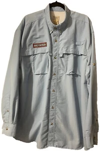 LL Bean Mens Shirt Sz XXL Vented Fishing Long Sleeve Harley Davidson Button Up - Picture 1 of 8