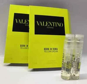 2 x VALENTINO DONNA BORN IN ROMA YELLOW DREAM EDP 1.2ml /.04oz PERFUME SAMPLES - Picture 1 of 1