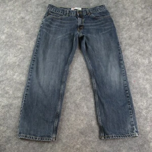 Levis Jeans Boys 16 Husky 34x26 Blue 505 Regular Straight American Medium Denim - Picture 1 of 20
