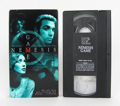 Nemesis Game ~ 2003 VHS Movie TESTED Thriller Mystery Ian McShane Adrain Paul - Imagem 1 de 4