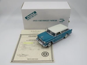 1955 Chevrolet Nomad Turquoise 1:24 Diecast Car - Danbury Mint + Box/Paperwork - Picture 1 of 16
