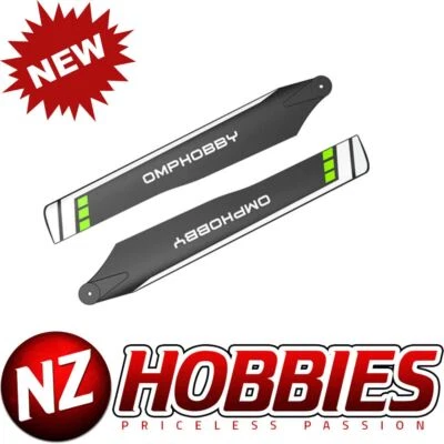 OMPHOBBY 175mm Main Blades GREEN OMP M2 Explore / M2 V2 Helis # OSHM2106 - Image 1 of 2