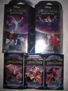LORCANA FLOODBORN NEUF FRANCAIS 3 BOOSTER SCELLES ARTSET + LES 2 DECKS + BONUS - Picture 1 of 11