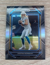 2022 Panini Chronicles JUSTIN HERBERT #PB-5 Prizm Black Silver LA Chargers