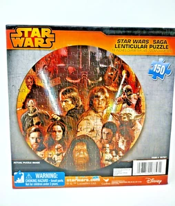 Star Wars Saga puzzle lenticolare 18" tondo sigillato nuovo con scatola - Foto 1 di 4