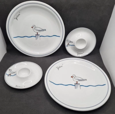 Seltmann Weiden Breakfast Set For 2 Seagull Nautical Bavaria West Germany Rare - Image 1 of 4
