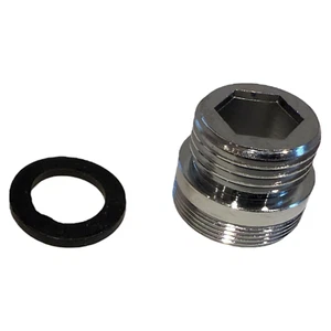 Wasserhan Adapter 1/2'' auf M24 Außengewinde Übergangsstück mit Dichtungen - Picture 1 of 2