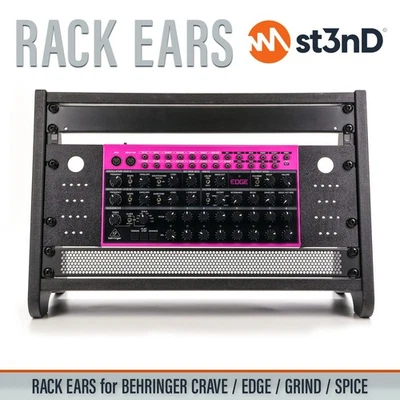 ST3ND RACK OHREN für BEHRINGER CRAVE / EDGE / GRIND / SPICE mit PATCHKABELHALTER