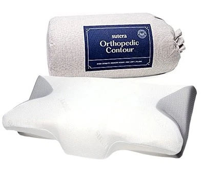Sutera Contour Memory Foam Pillow Sleeping Orthopedic Cervical Support Cooling - Image 1 of 4
