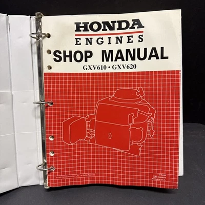 Manual de reparación de taller de servicio de motor Honda GX610 GX620 1993 en carpeta Foto 1 de 4