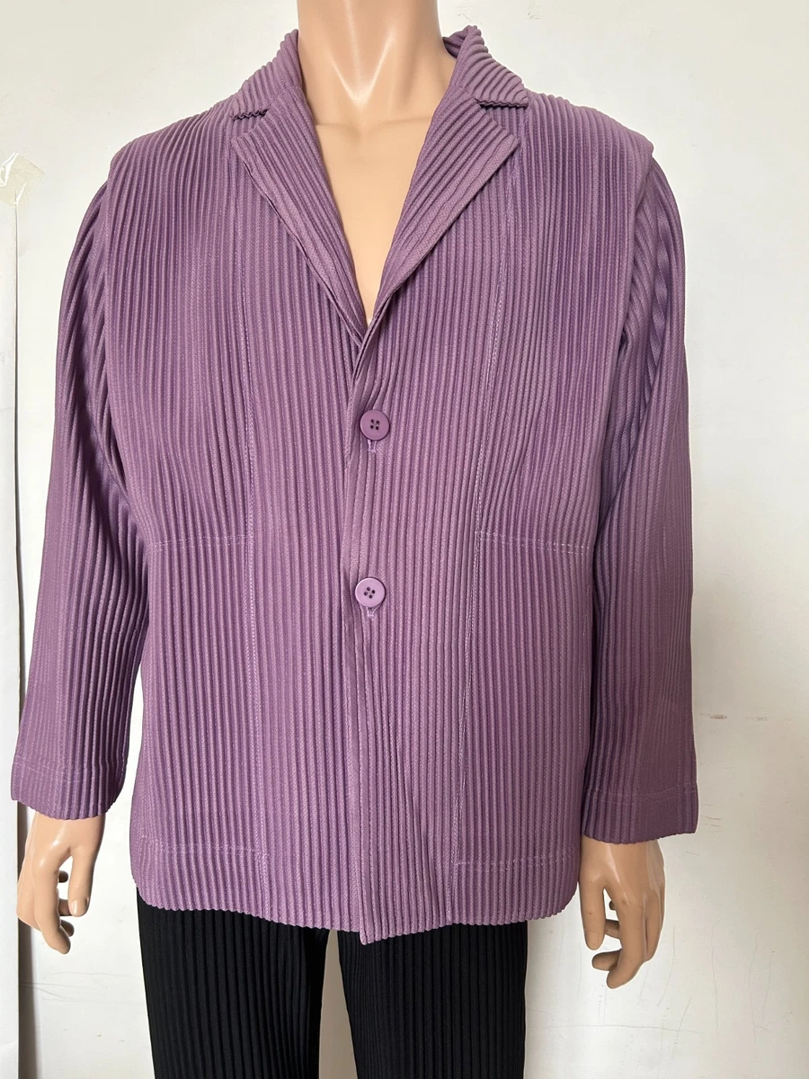 HOMME PLISSÉ ISSEY MIYAKE ジャケット パープル ISSEY MIYAKE Purple